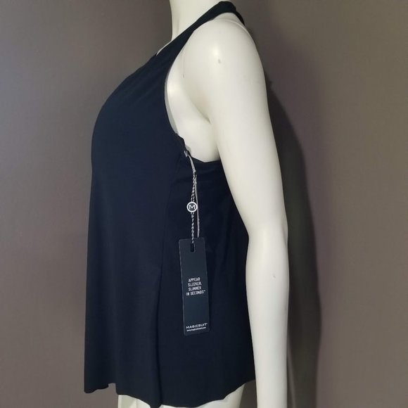 Magicsuit Solid Taylor  Tankini Swim Top Black Size 14 - Picture 3 of 8